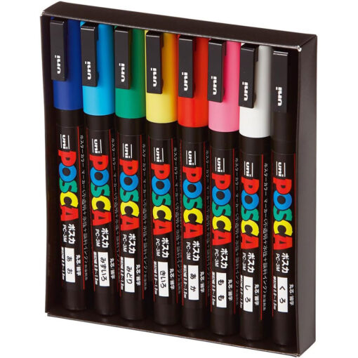 Set Markere Posca Pc-3Mc - 8 Culori - Pc3M8C