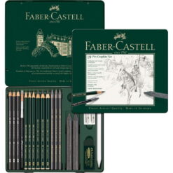 Set Creioane Faber Castell Pitt Monochrome Grafit 19 Buc