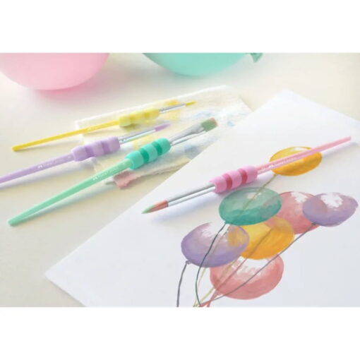 Set 4 Pensule Soft Touch Pastel Faber-Castell