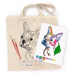 Set creativ Rosa Talent Ecobag Bright Pug