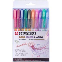 Set 10 Pixuri Gelly Gold & Silver Shadow