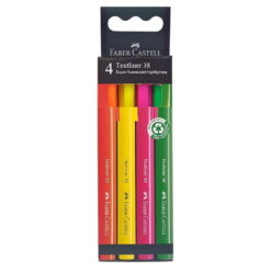 Set 4 textmarkere Slim Faber Castell