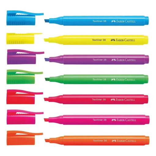 Set 8 Textmarkere Slim Fluorescent