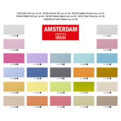 Set 24 Acrilice Amterdam 20Ml Soft Colors