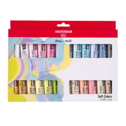 Set 24 Culori Acrilice Amsterdam 20Ml Soft Colors