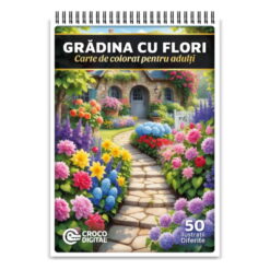 Carte de Colorat - Gradina cu Flori