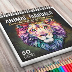 Carte de Colorat - Animal Mandala