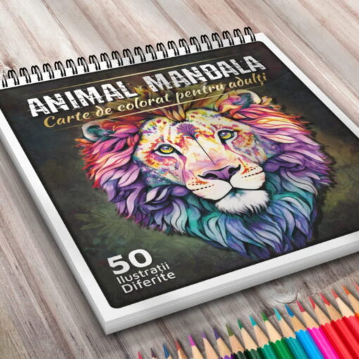 Carte de Colorat - Animal Mandala