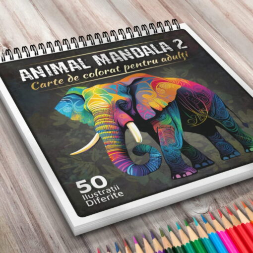 Carte de Colorat - Animal Mandala 2