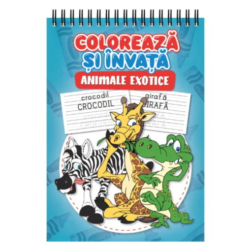 Coloreaza si invata – Animale Exotice