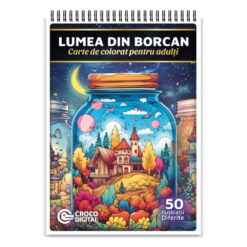 Carte de colorat - Lumea din borcan