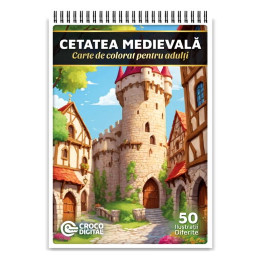 Carte de Colorat - Cetatea Medievala