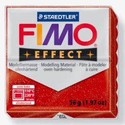 Pasta Polimerica FIMO Effect - Glitter Red 56 Gr.