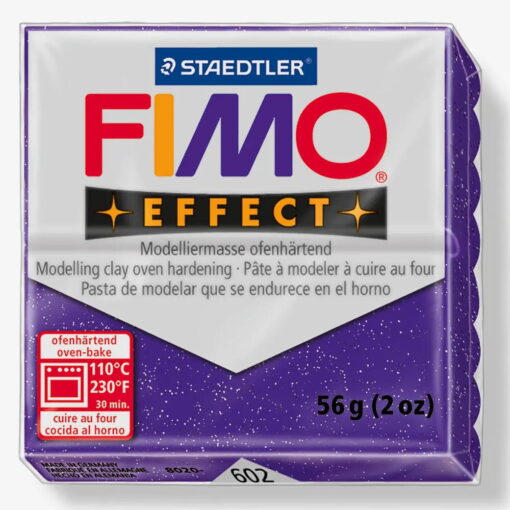 Pasta Polimerica FIMO Effect - Glitter Purple 56 Gr.